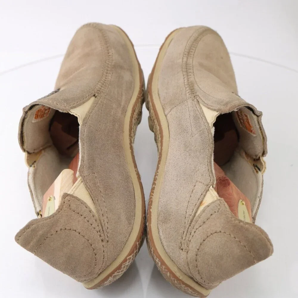 Cushe Mens Surf Slipper Shoe Size 9 Tan Leather Slip On Sneaker Minimalist - Picture 9 of 12
